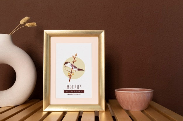 Free Frames With Ornamental Elements Mockup Psd