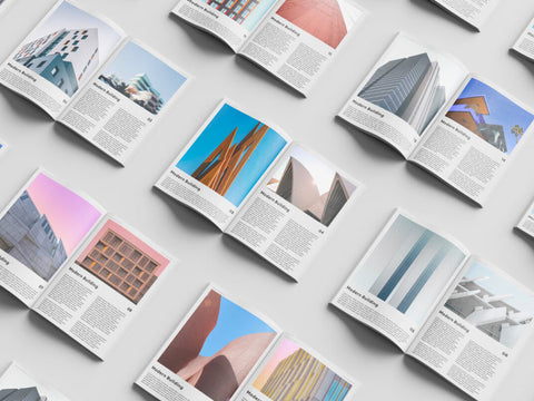Free Clean White Magazine Mockup Set PSD