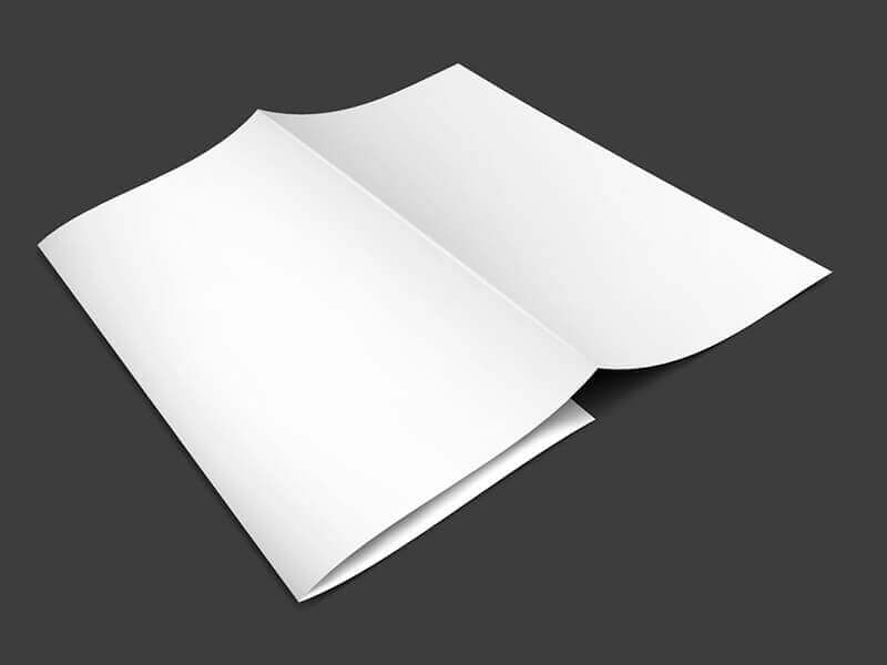 Free Trifold Brochure Mockup in a Hand