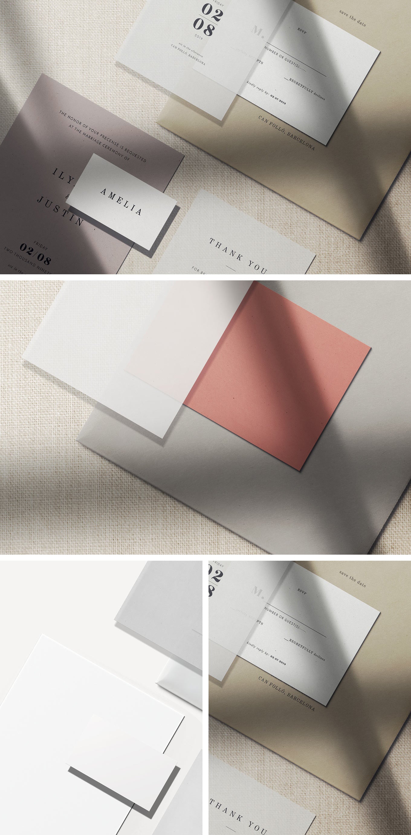 Free Paper PSD Mockup Scene