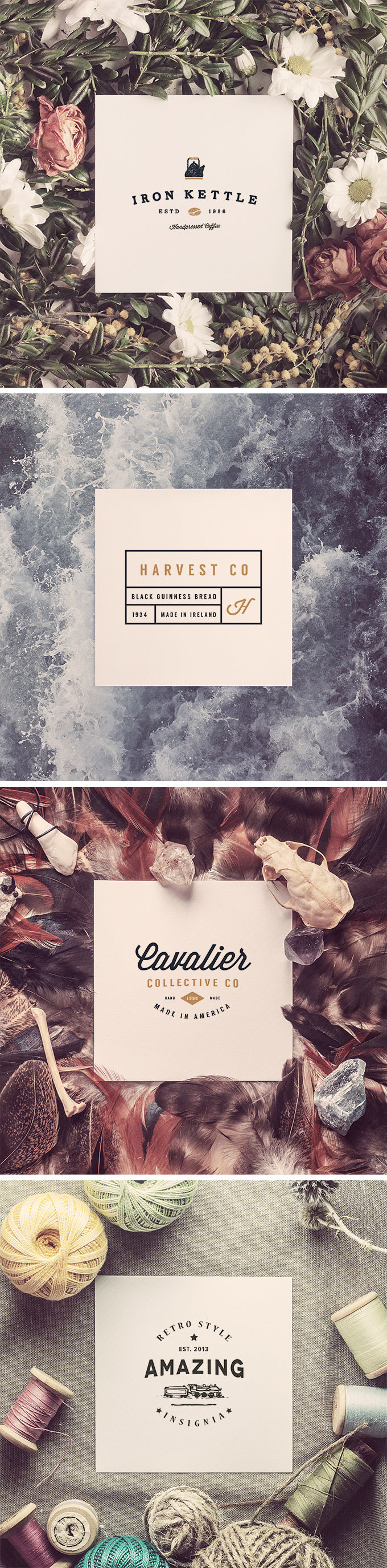 Free 4 Carboard Letter Mockups