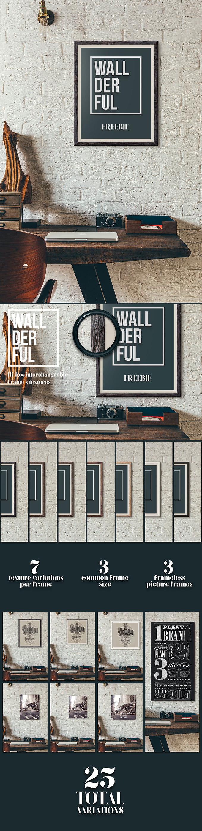 Free Wallderful: Frame Mockups