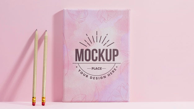 Free Front View Arrangement With Stationery Elements Psd