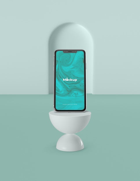 Free Geometric Shapes Concept Mock-Up Psd