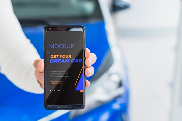 Free Get Your Dream Car Digital Mock-Up Psd