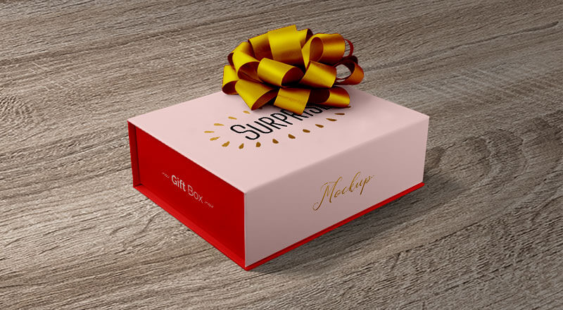 Free Gift Packaging Box Mockup Psd – CreativeBooster