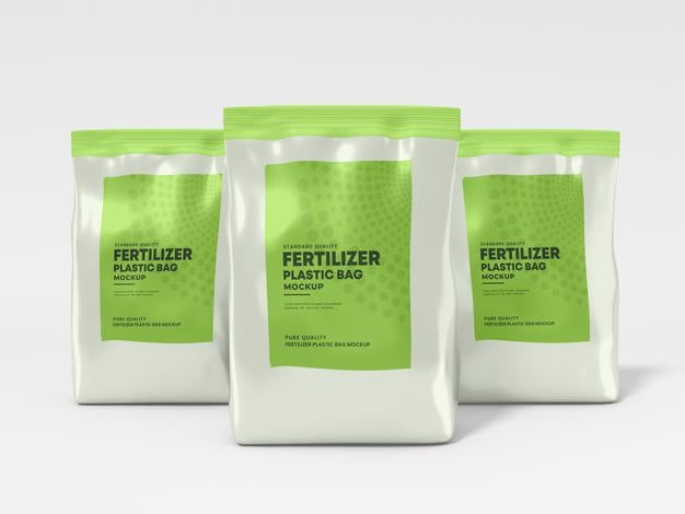 Free Glossy Foil Fertilizer Bag Mockup Psd