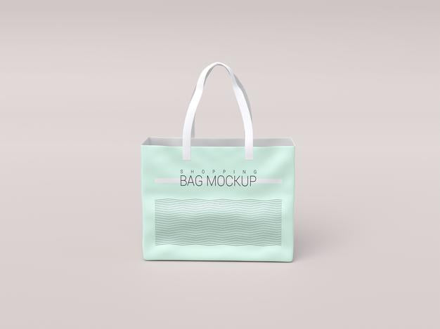 Free Glossy Realistic Shopping Bag Mockup Psd
