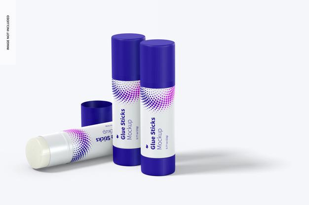 Free Glue Sticks Mockup Psd