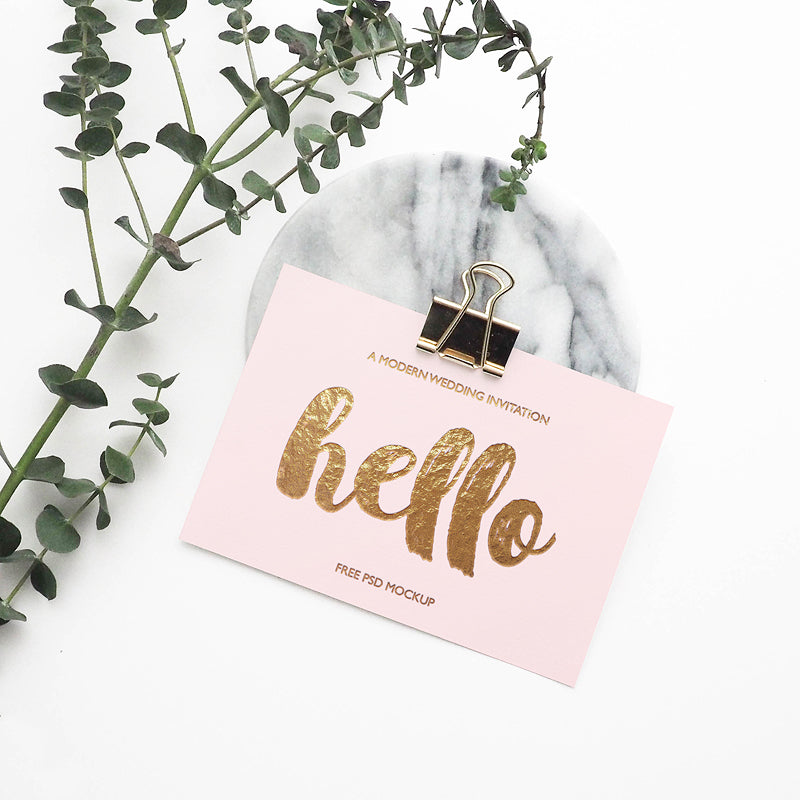 Free Greeting Card Mockup