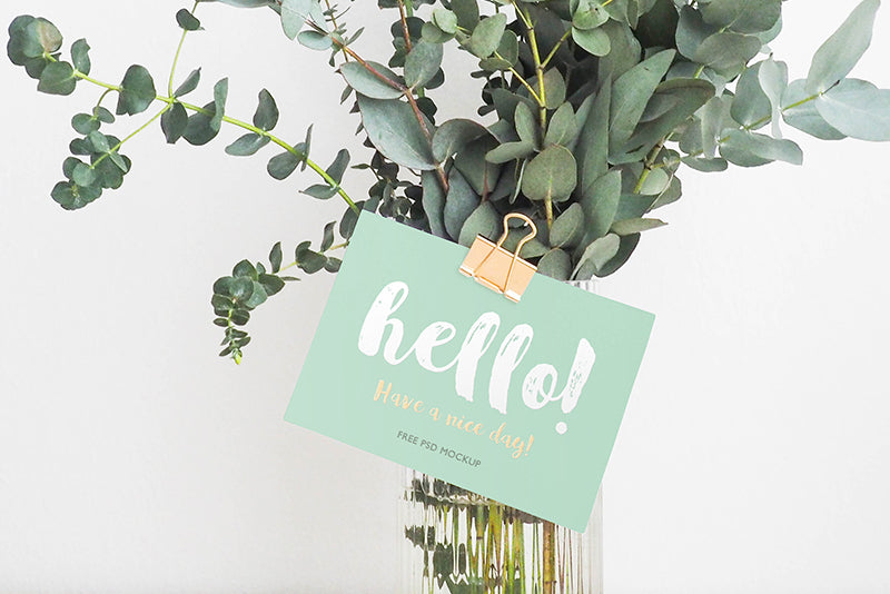 Free Greeting Card Psd Mockup