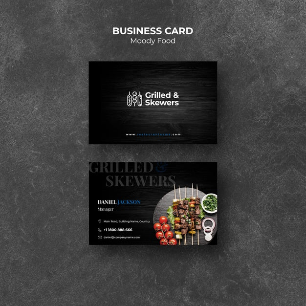 restaurant business cards templates free