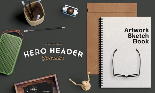 Free Hero / Header Scene Mockup