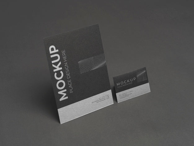 Free High Angle Corporation Stationery Mock-Up Psd