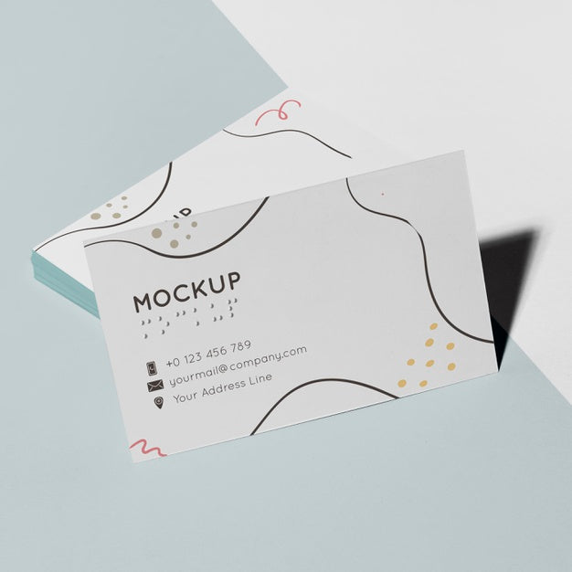 Free High Angle Of Corporate Identity With Braille Psd