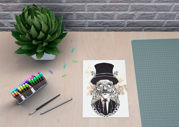 Free Home Concept For Workspace Indoor Psd