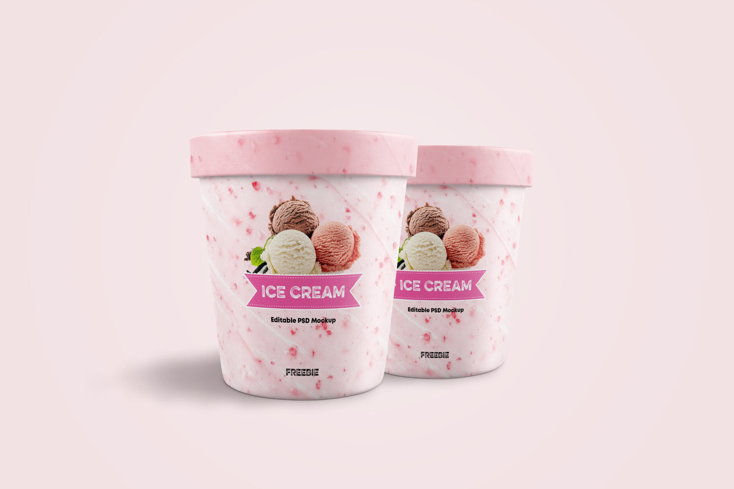 Free Ice Cream Jar Mockup