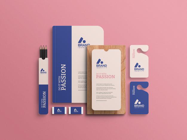 Free Identity Branding Stationery Mockup Psd
