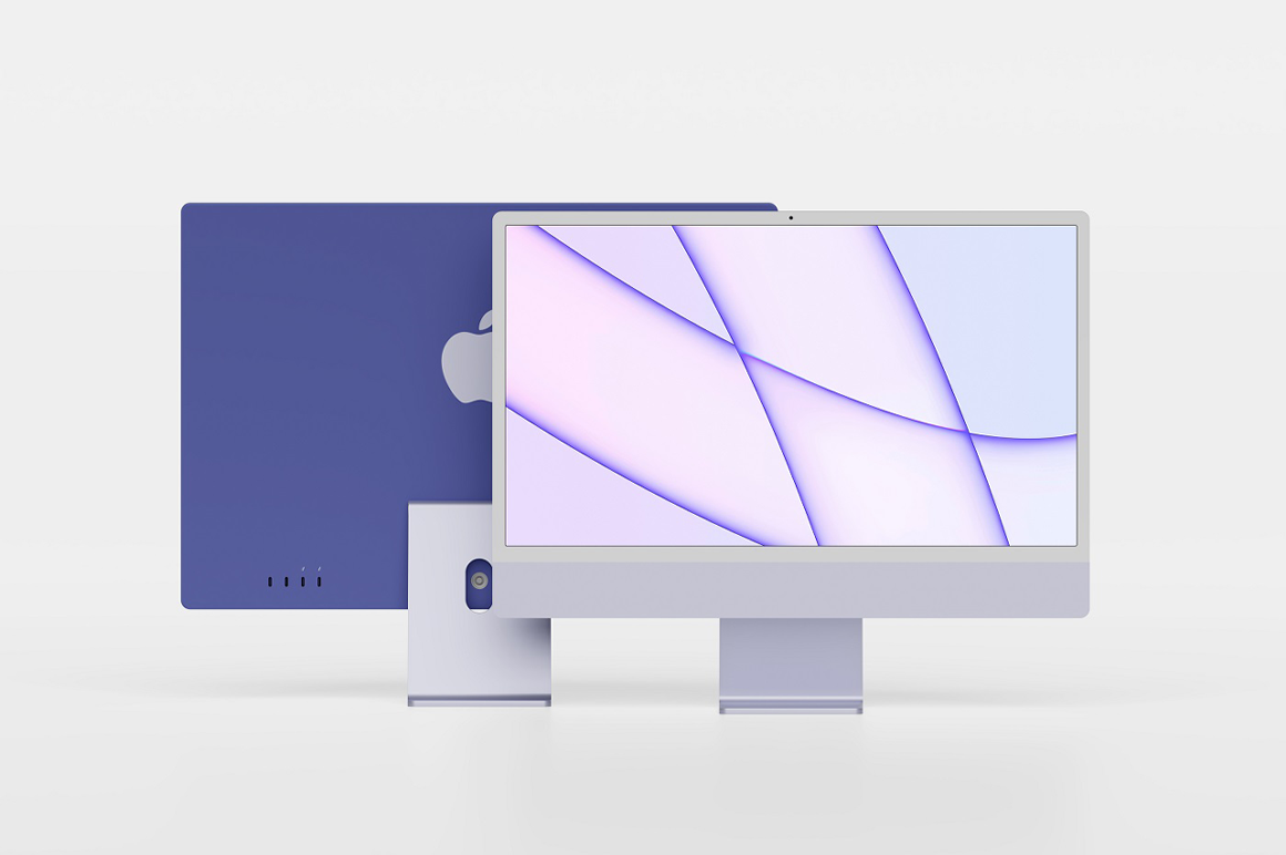 Free Imac 2021 Mockup