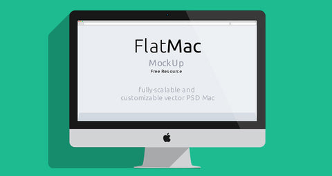 Free Imac & Macbook Psd Flat Mockup