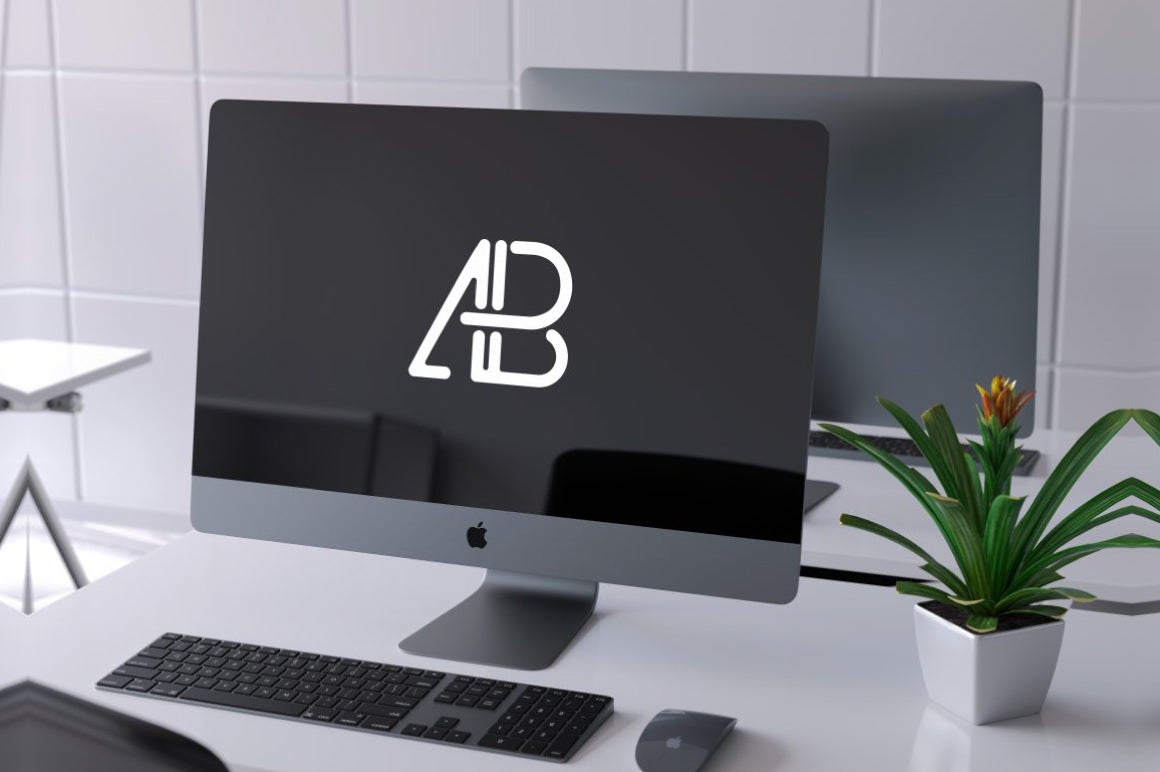 Free Imac Pro Psd Mockup Vol.4