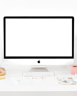 Free Imac Vintage Scene Mockup Second Edition