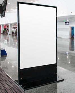 Free Indoor Banner Stand Psd Mockup In 4K