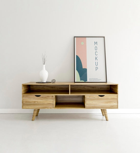 Free Indoors Assortment With Frame Mock-Up Psd