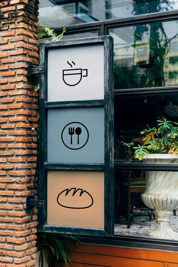 Free Industrial Steel Frame Mockup Design Psd