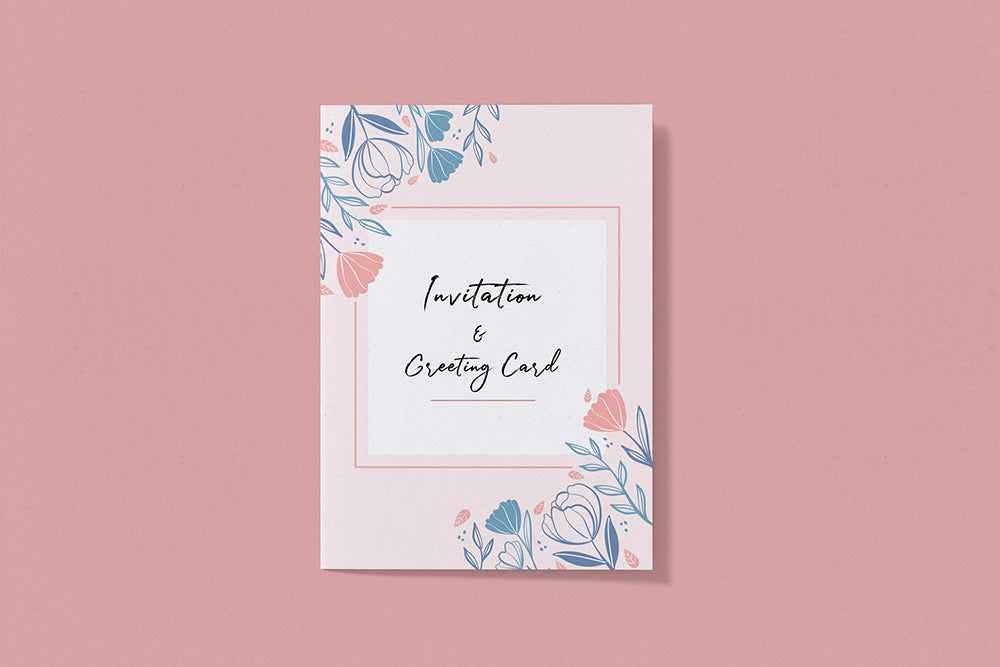 Free Invitation And Greeting Card Mockup
