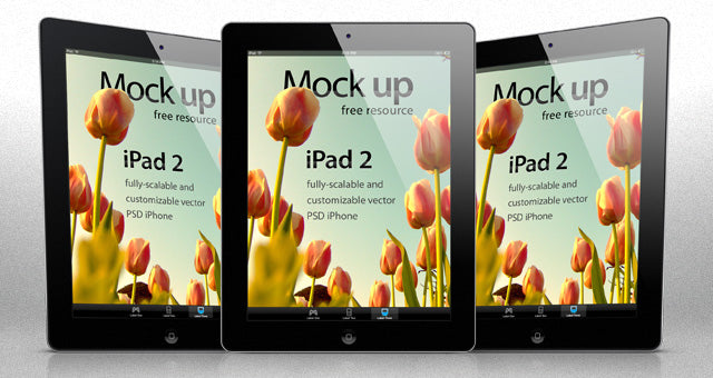 Free Ipad 2 Psd Vector Mockup Template