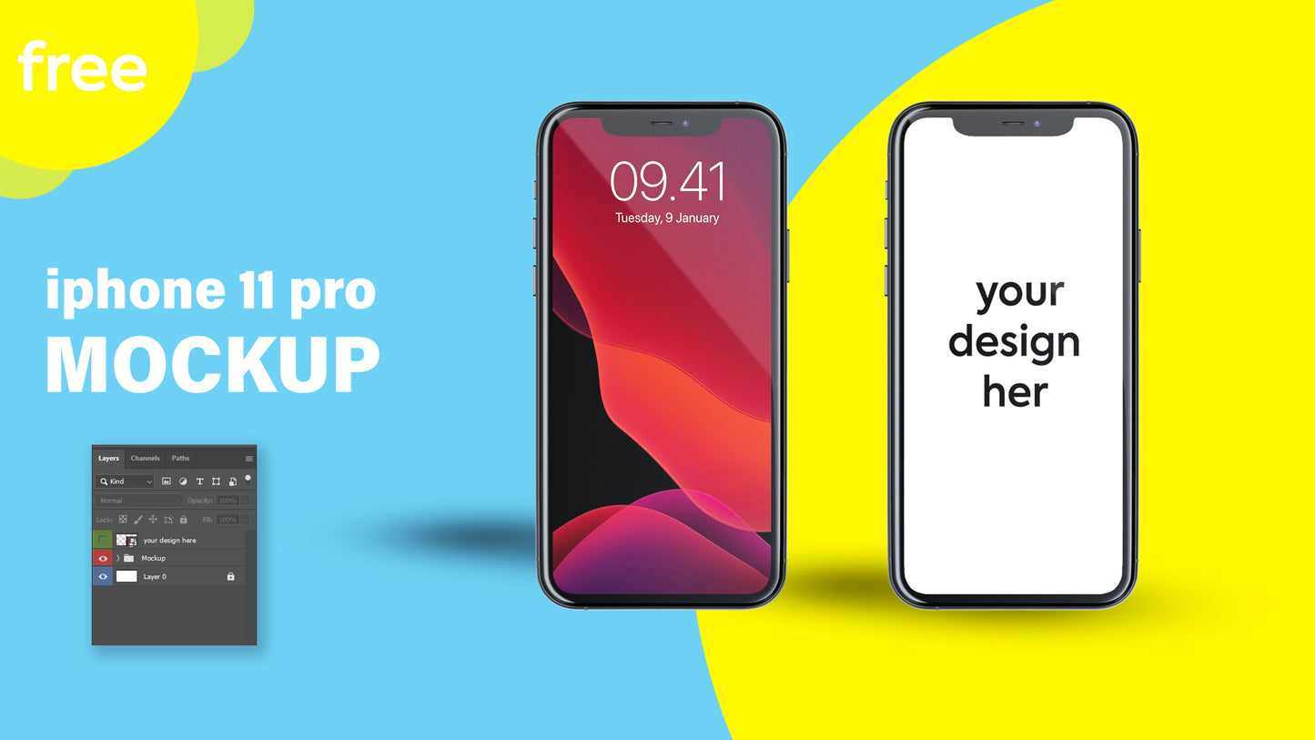 Free Iphone 11 Mockup Psd