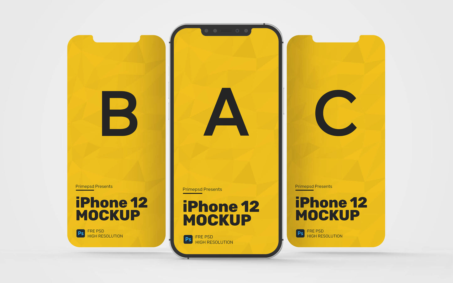 Free Iphone 12 Presentation Mockup Psd