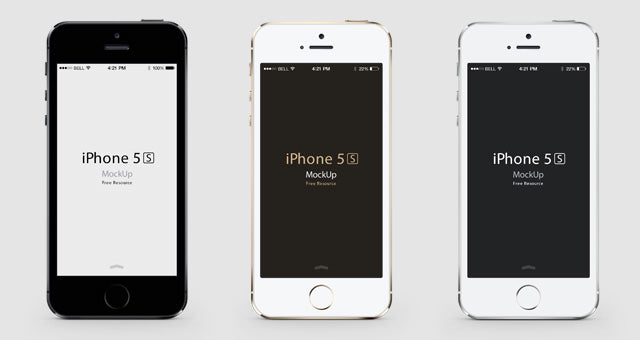 Free Iphone 5S Psd Vector Mockup