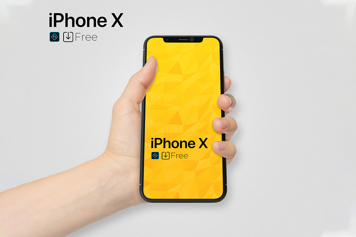 Free Iphone X In Hand Premium Psd Mockup