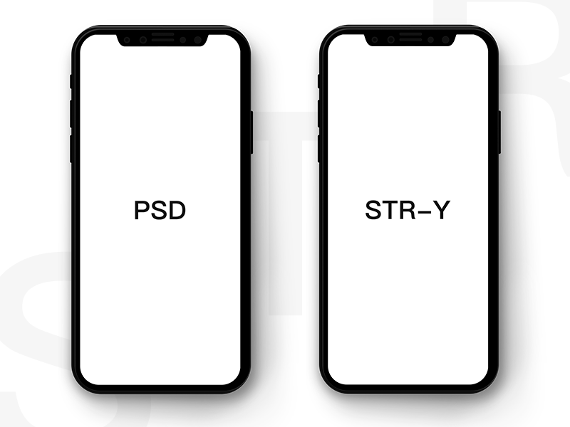 Free Black and Clean iPhone X Mockup