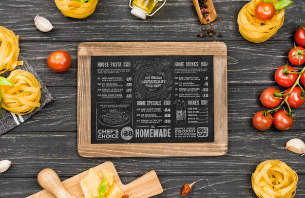 Free Italian Cuisine Concept With Pasta Psd