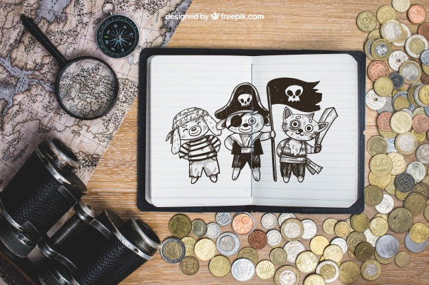 Free Journey Concept With Coins Psd