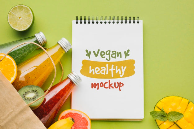 Free Juice And Smoothie Concept Mock-Up Psd