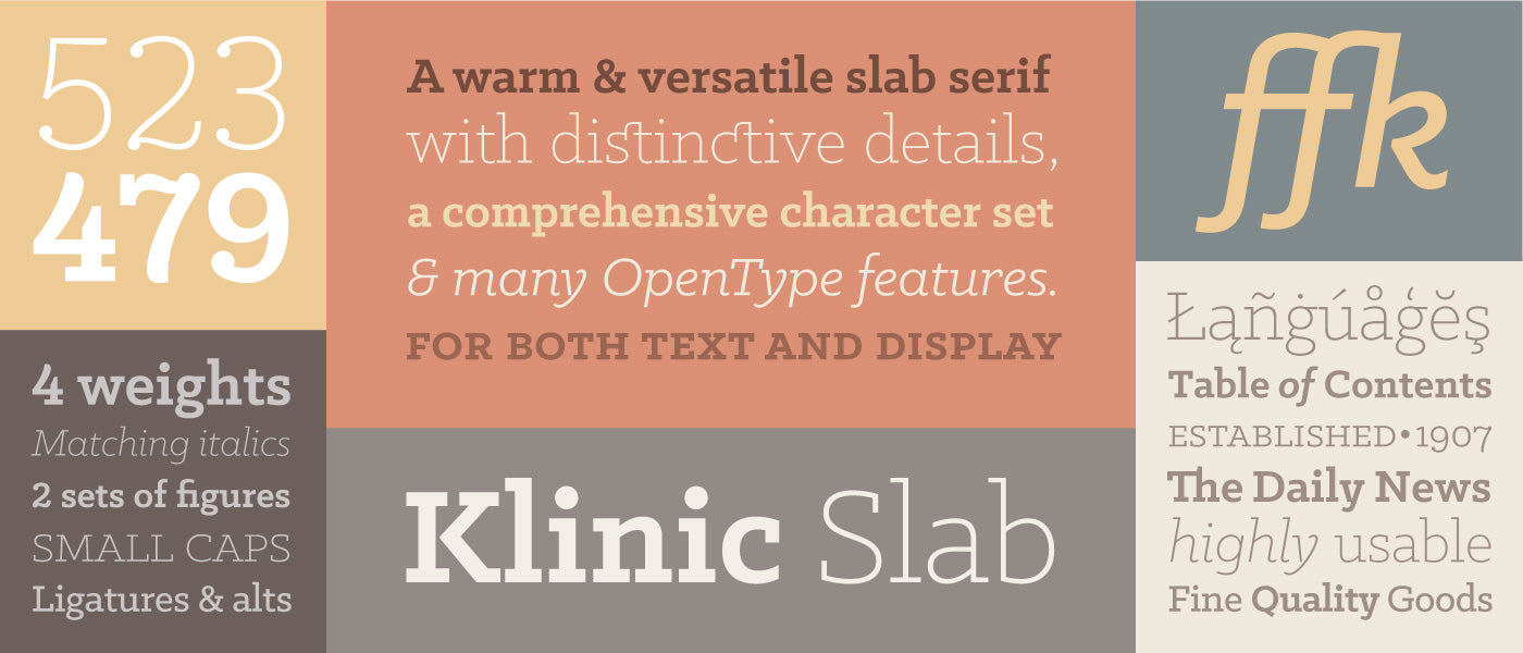 Klinic Slab Font - Free Download
