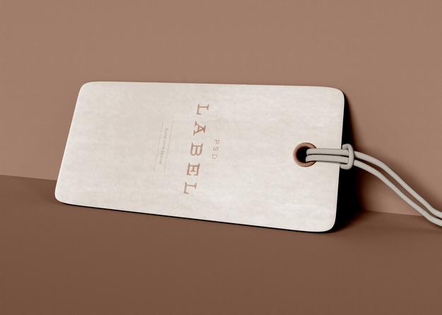 Free Label Tag Mockup Psd