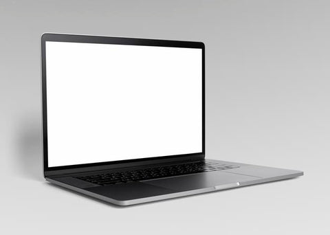 Free Laptop Black Screen Mockup Digital Device Psd