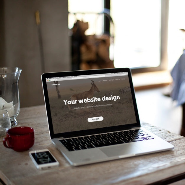 Free Laptop Mock Up Design Psd