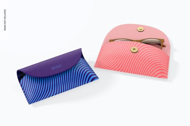 Free Leather Eyeglasses Cases Mockup Psd