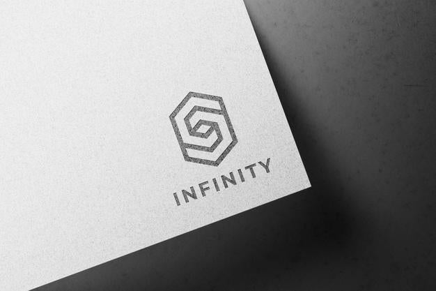 Free Logo Mockup On White Paper Psd