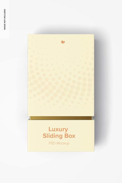 Free Luxury Sliding Box Mockup Psd
