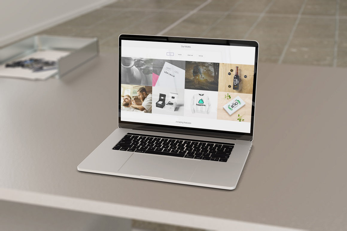 Free Macbook And Iphone Se Mockup Set