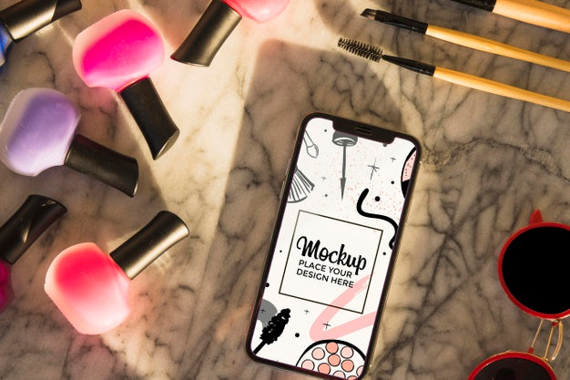 Free Make-Up And Nail Polish Psd