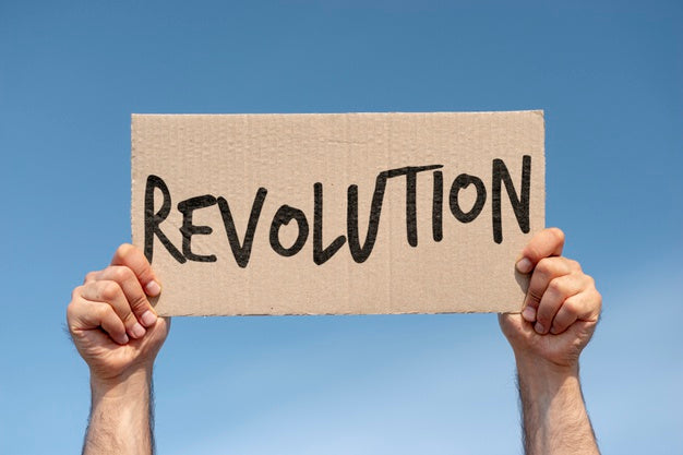 Free Man Holding Protest Board Mock-Up Psd