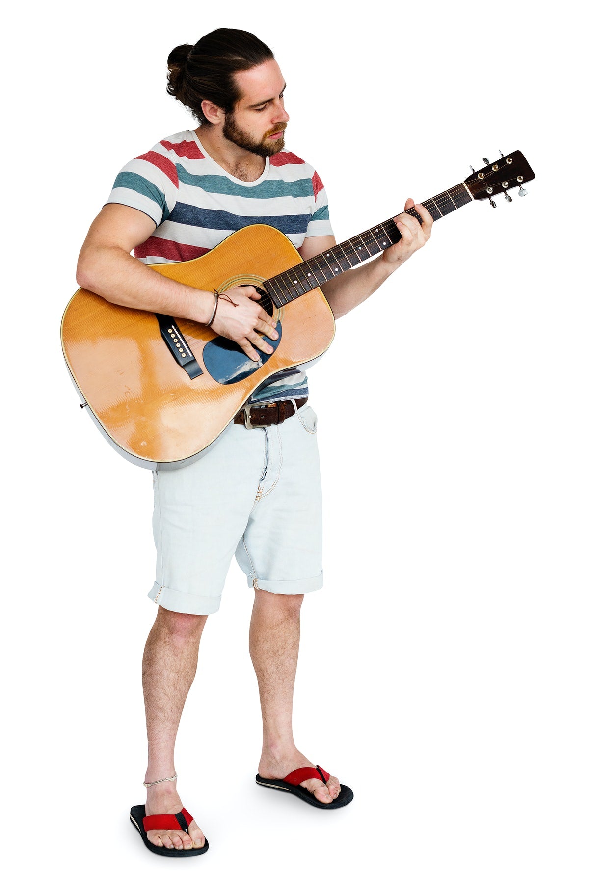 Free Man Playing Guitar Music Instrument Entertainment